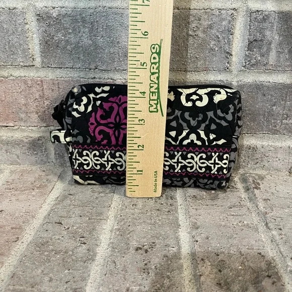 Vera Bradley Black and Pink Cosmetic Bag - Picture 5 of 8